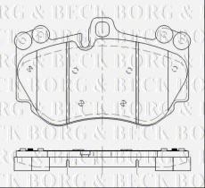 Borg & Beck BBP2476 - Juego de pastillas de freno