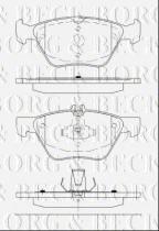 Borg & Beck BBP2488 - Juego de pastillas de freno