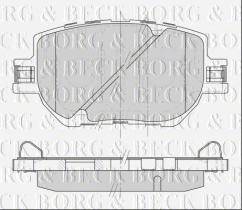 Borg & Beck BBP2504 - Juego de pastillas de freno