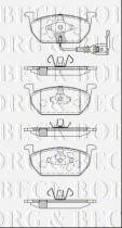 Borg & Beck BBP2511 - Juego de pastillas de freno