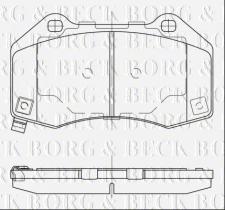 Borg & Beck BBP2528 - Juego de pastillas de freno