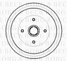 Borg & Beck BBR7003 - Tambor de freno