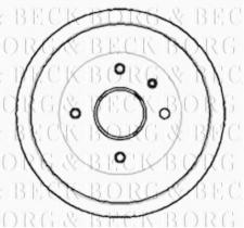 Borg & Beck BBR7005 - Tambor de freno