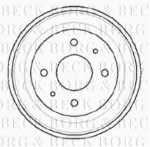 Borg & Beck BBR7008 - Tambor de freno