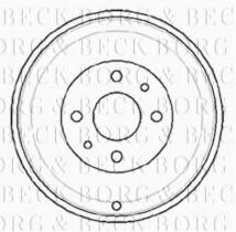 Borg & Beck BBR7012 - Tambor de freno