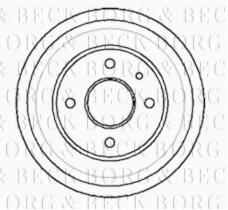 Borg & Beck BBR7013 - Tambor de freno