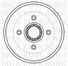 Borg & Beck BBR7014 - Tambor de freno