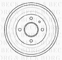 Borg & Beck BBR7015 - Tambor de freno