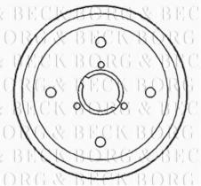 Borg & Beck BBR7017 - Tambor de freno