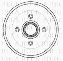 Borg & Beck BBR7024 - Tambor de freno