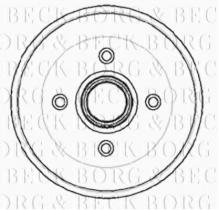 Borg & Beck BBR7024 - Tambor de freno