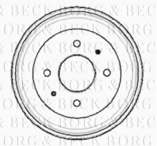 Borg & Beck BBR7025 - Tambor de freno