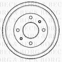 Borg & Beck BBR7028 - Tambor de freno