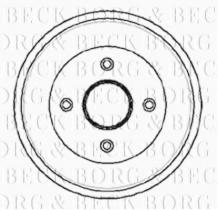 Borg & Beck BBR7034 - Tambor de freno