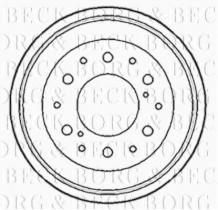 Borg & Beck BBR7038 - Tambor de freno