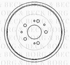 Borg & Beck BBR7039 - Tambor de freno