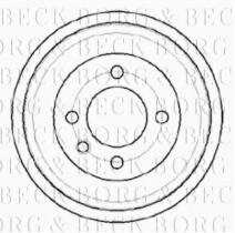 Borg & Beck BBR7043 - Tambor de freno