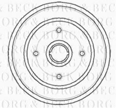 Borg & Beck BBR7044 - Tambor de freno