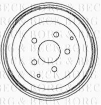 Borg & Beck BBR7047 - Tambor de freno
