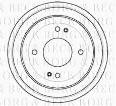 Borg & Beck BBR7052 - Tambor de freno