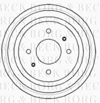 Borg & Beck BBR7053 - Tambor de freno