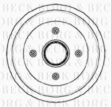 Borg & Beck BBR7054 - Tambor de freno