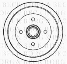 Borg & Beck BBR7059 - Tambor de freno