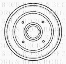 Borg & Beck BBR7085 - Tambor de freno