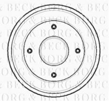 Borg & Beck BBR7105 - Tambor de freno