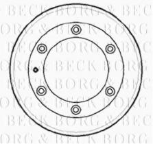 Borg & Beck BBR7110 - Tambor de freno