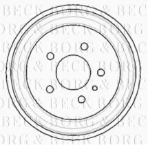 Borg & Beck BBR7113 - Tambor de freno