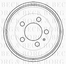Borg & Beck BBR7114 - Tambor de freno