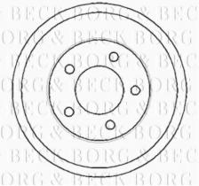 Borg & Beck BBR7117 - Tambor de freno