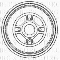 Borg & Beck BBR7119 - Tambor de freno