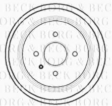 Borg & Beck BBR7127 - Tambor de freno