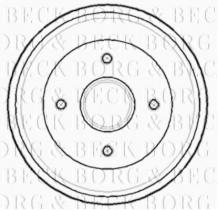 Borg & Beck BBR7141 - Tambor de freno