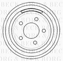 Borg & Beck BBR7142 - Tambor de freno