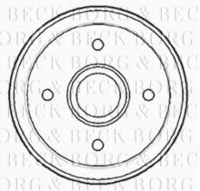 Borg & Beck BBR7144 - Tambor de freno