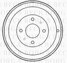 Borg & Beck BBR7148 - Tambor de freno