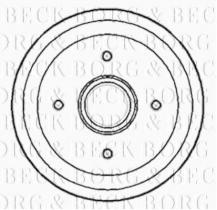 Borg & Beck BBR7149 - Tambor de freno