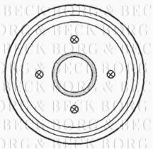 Borg & Beck BBR7154 - Tambor de freno