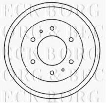 Borg & Beck BBR7155 - Tambor de freno