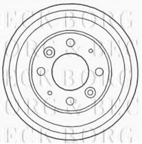 Borg & Beck BBR7156 - Tambor de freno