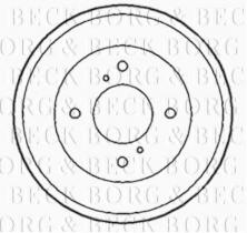 Borg & Beck BBR7165 - Tambor de freno