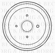 Borg & Beck BBR7169 - Tambor de freno