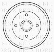 Borg & Beck BBR7173 - Tambor de freno