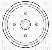 Borg & Beck BBR7174 - Tambor de freno