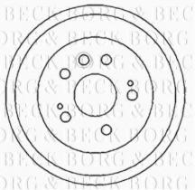 Borg & Beck BBR7180 - Tambor de freno