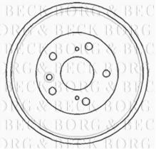 Borg & Beck BBR7181 - Tambor de freno