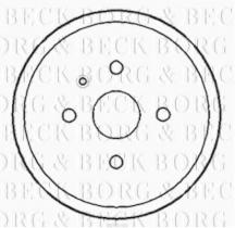 Borg & Beck BBR7183 - Tambor de freno